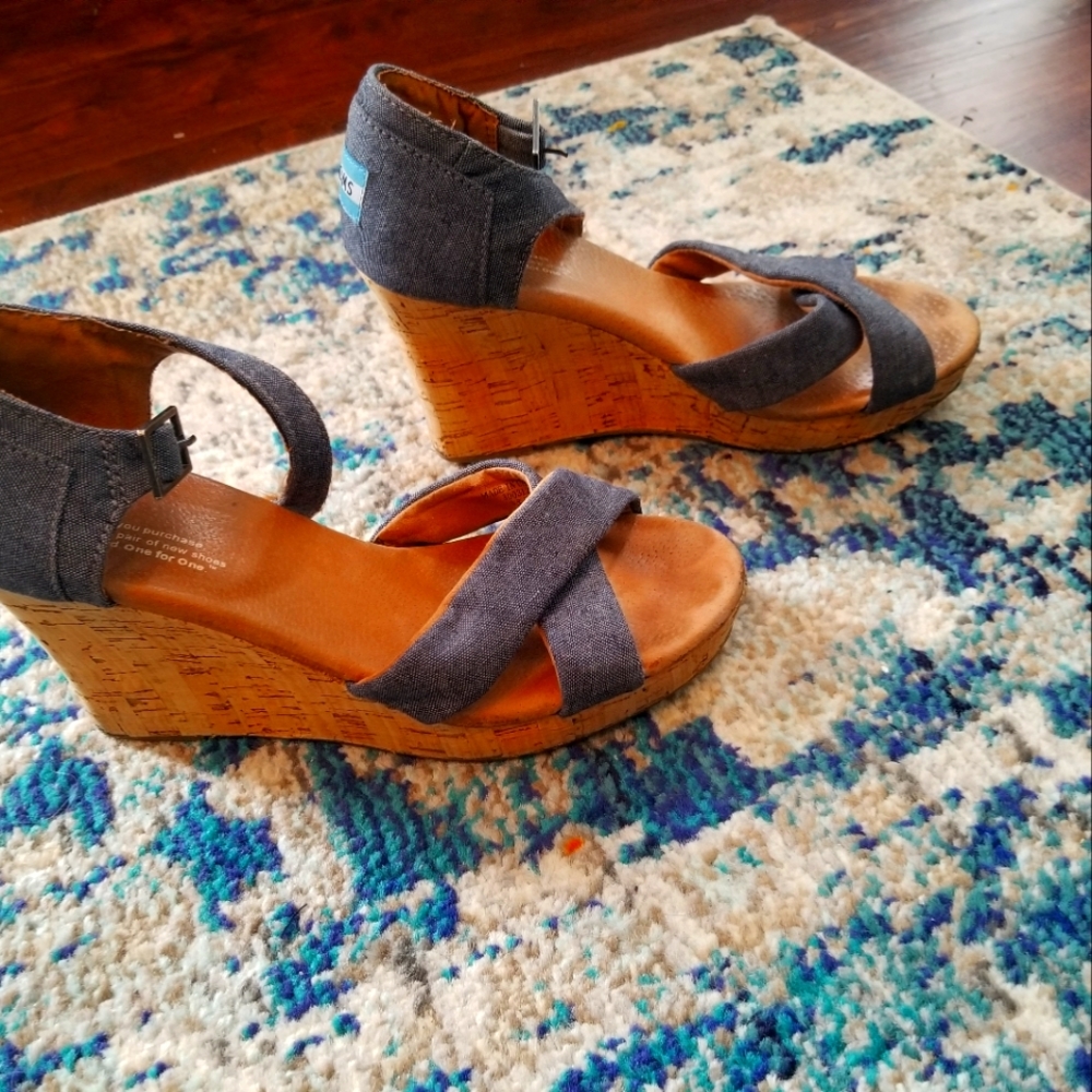 Toms Denim Wedge